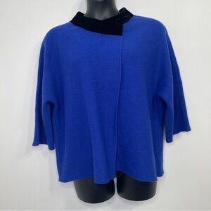 JM Collection Asymmetrical Wool Top Size XL